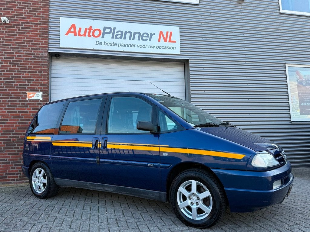 Peugeot 806 2.0-16V ST! Automaat! Clima! Mini-Camper!, Auto's, Gebruikt, Zwart, 4 cilinders, Blauw