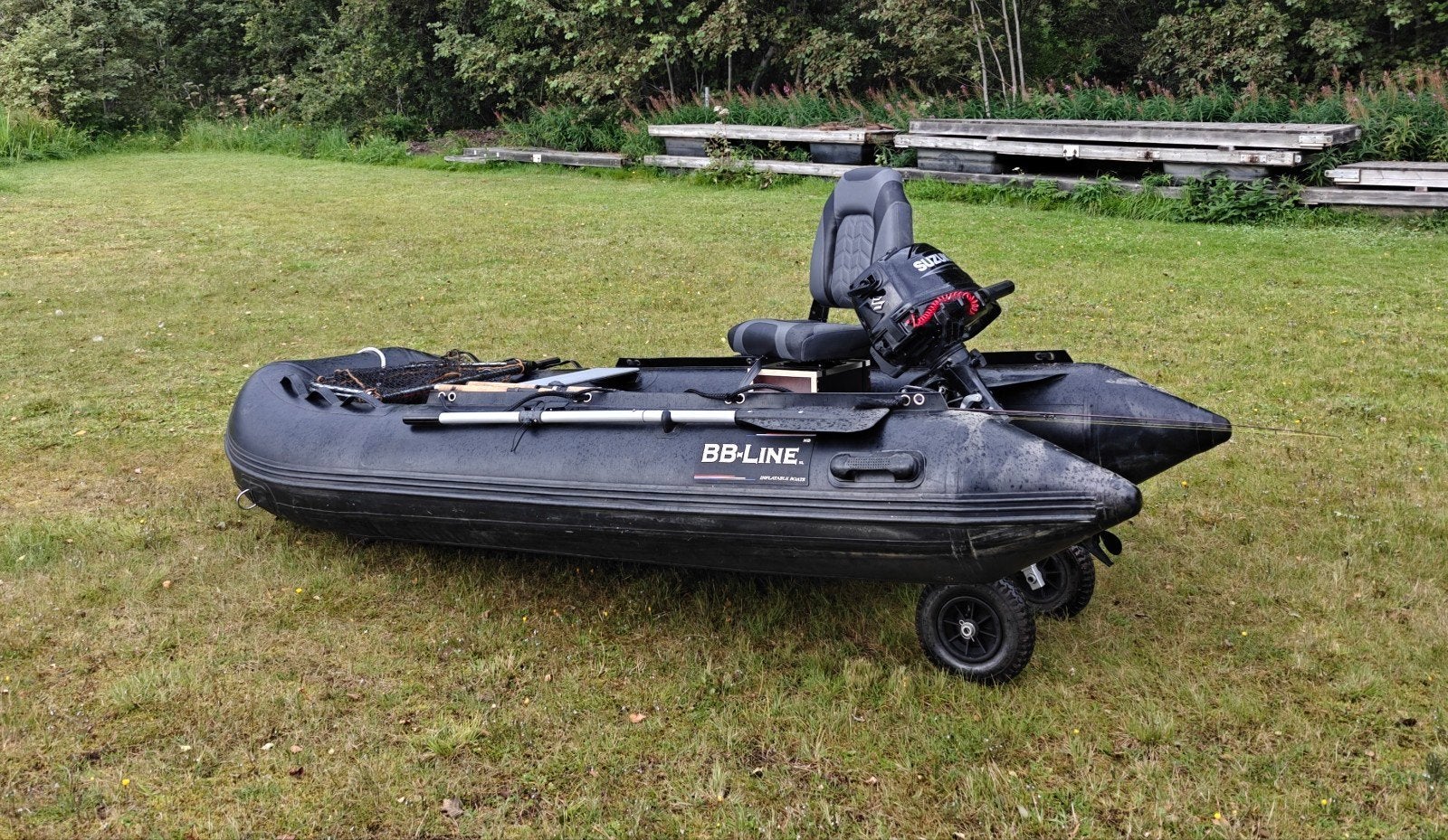 BBline rubberboot 320 + 6pk Suzuki motor, Watersport en Boten, Ophalen, Aluminium, Afdekzeil, 6 pk