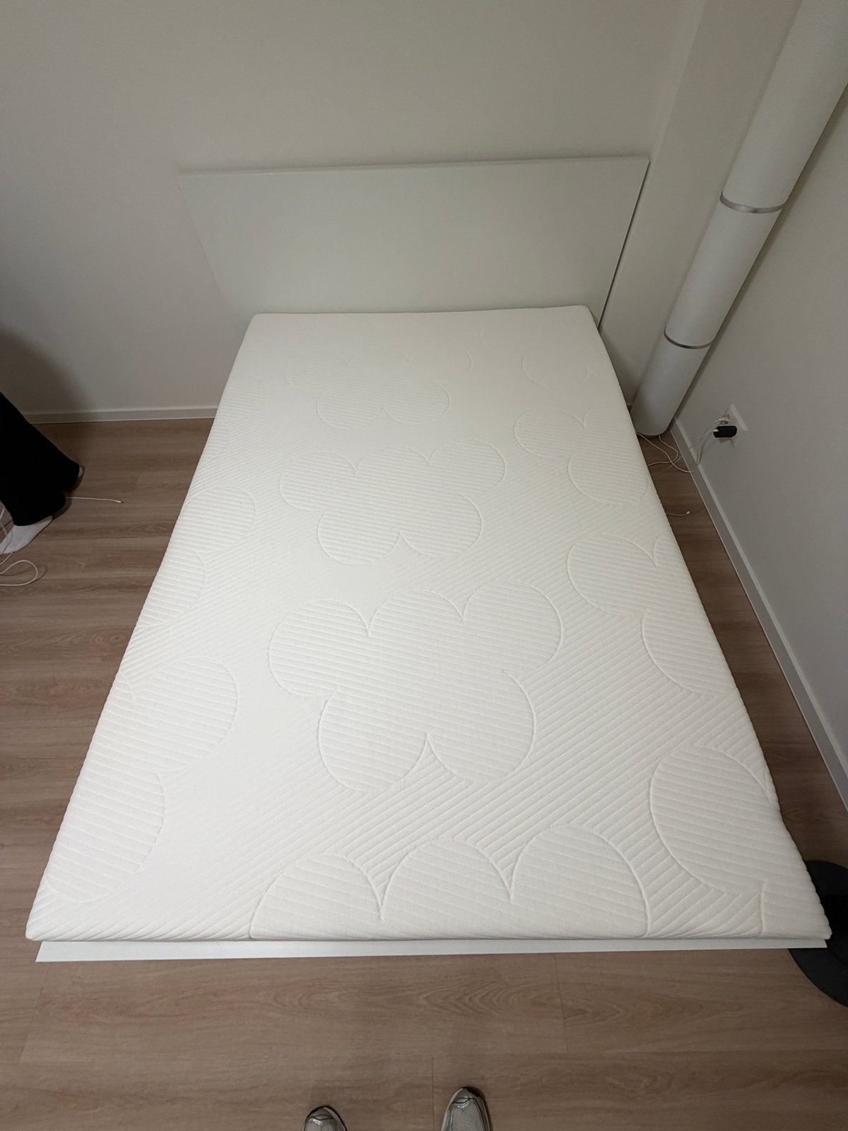 IKEA Bed met matras - Zo goed als nieuw, Ophalen, Wit, Tweepersoons, 140 cm