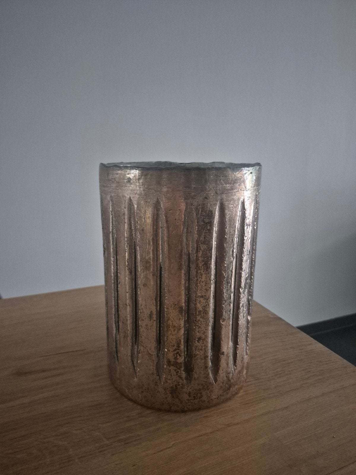 Groot goudkleurig windlicht van HBX living intratuin, Huis en Inrichting, Woonaccessoires | Kandelaars en Kaarsen, Ophalen, Windlicht