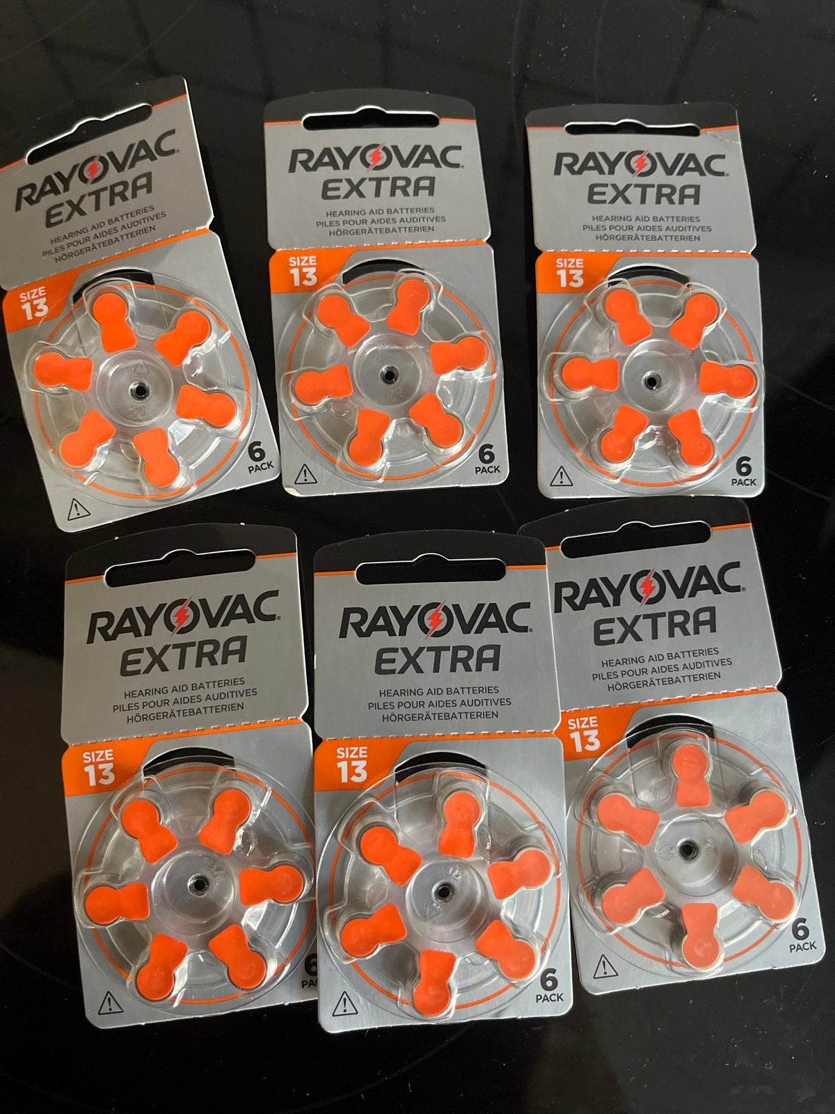 6x Rayovac Extra gehoorapparaat batterijen - maat 13, Ophalen, Nieuw