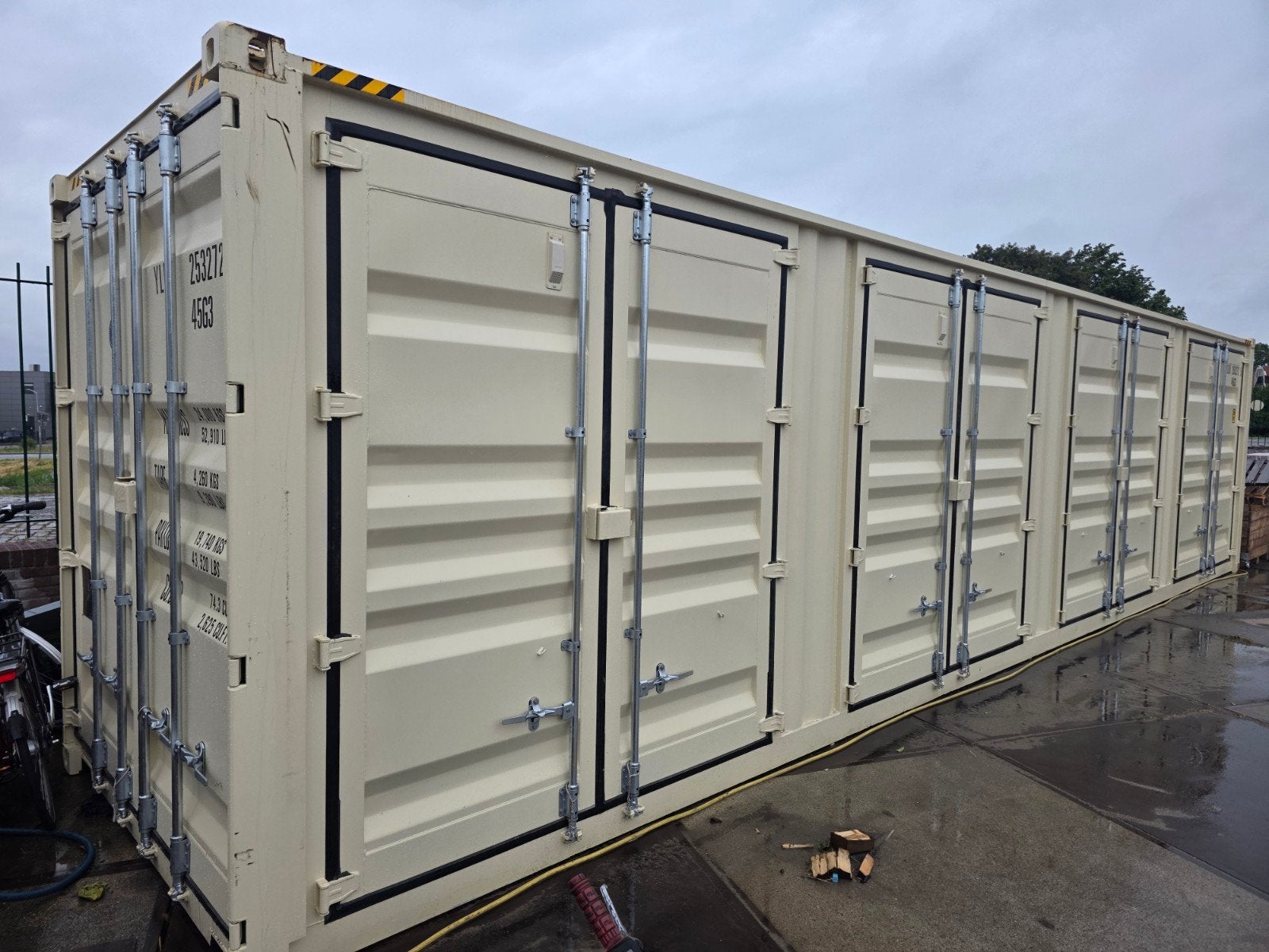 40ft High cube zeecontsiner side doors, Ophalen
