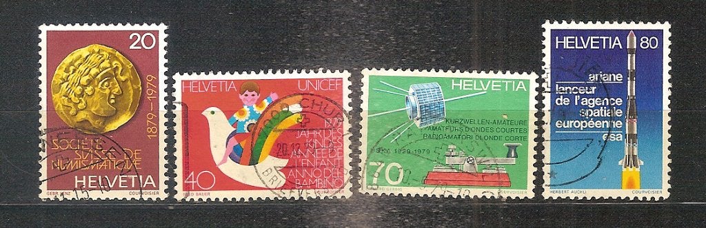 Zwitserland 1161-1164, Ophalen of Verzenden, Gestempeld