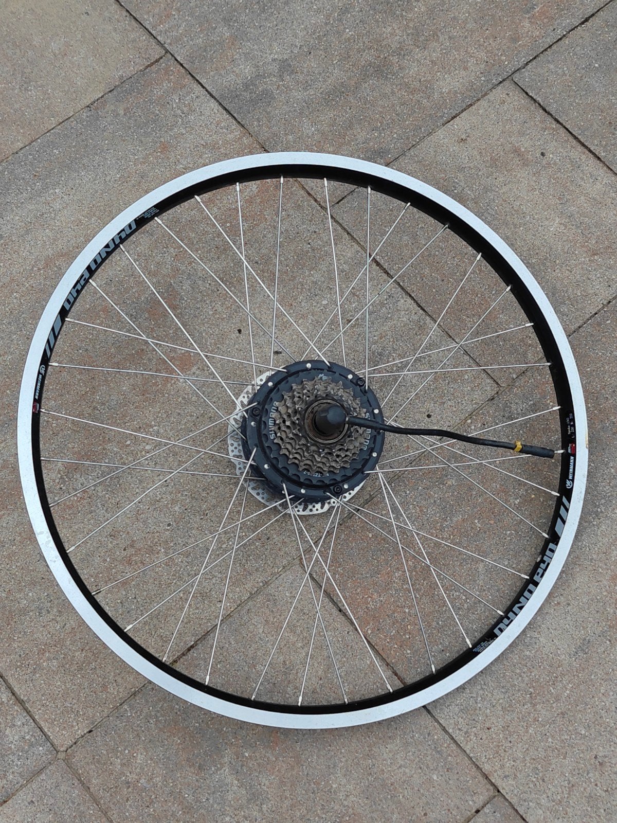 Elektrisch achterwiel voor bakfiets, Wiel, Gebruikt, Aluminium, Elektrische fiets