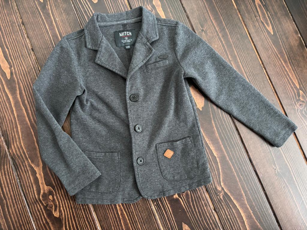 Shoeby Mitch grijze colbert blazer maat 122/128, Kinderen en Baby's, Kinderkleding | Maat 122, Ophalen of Verzenden, Nieuw, Jongen