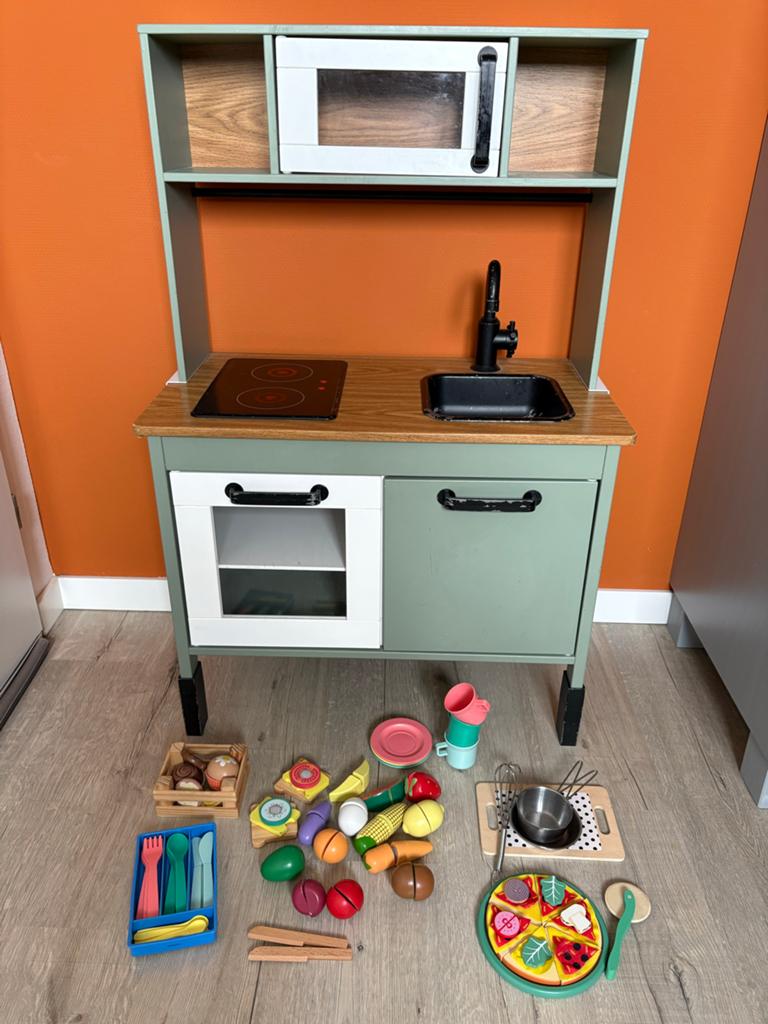 IKEA Duktig Speelkeuken met accessoires, Ophalen, Gebruikt, Hout, Speelkeuken