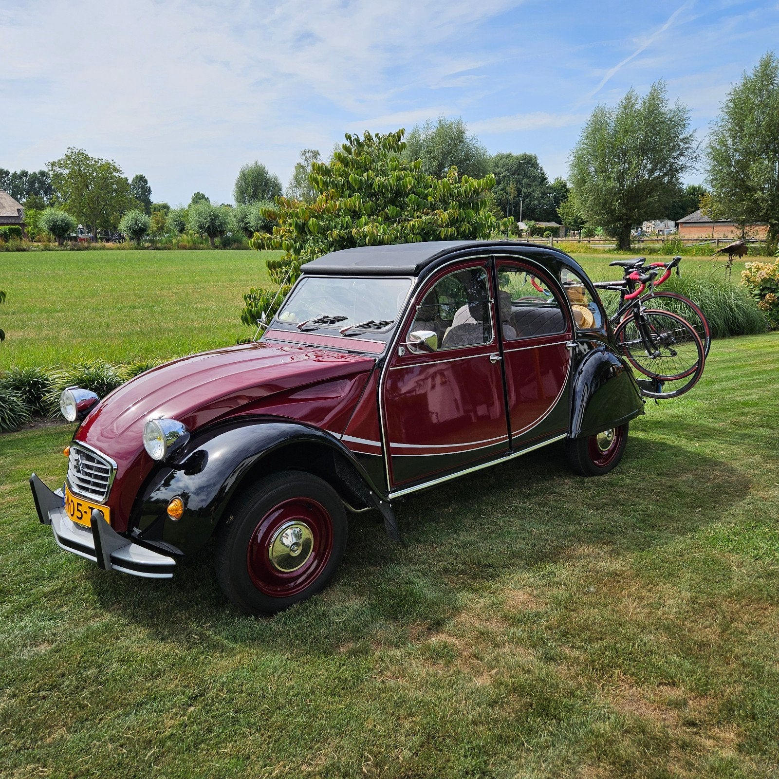 Citroën 2CV 0.6 Charleston 1990 Rood/Zwart, Voorwielaandrijving, 602 cc, 2CV, Origineel Nederlands