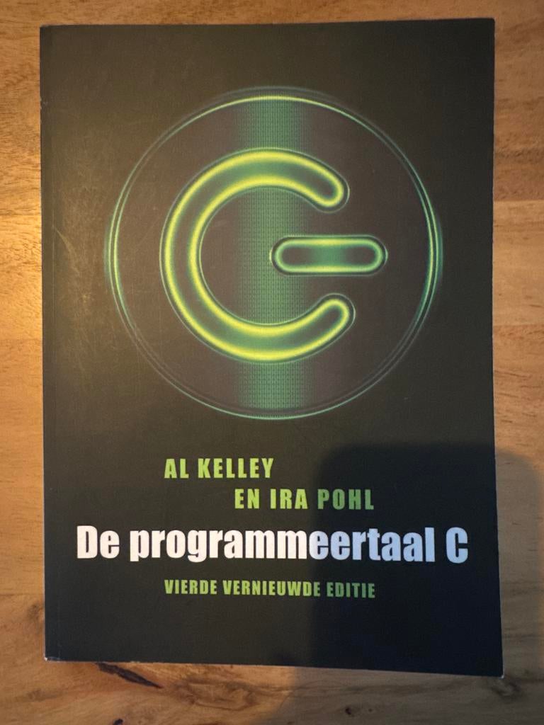 De programmeertaal C - Al Kelley & Ira Pohl (4e editie), Boeken, Ophalen of Verzenden, Zo goed als nieuw, Programmeertaal of Theorie