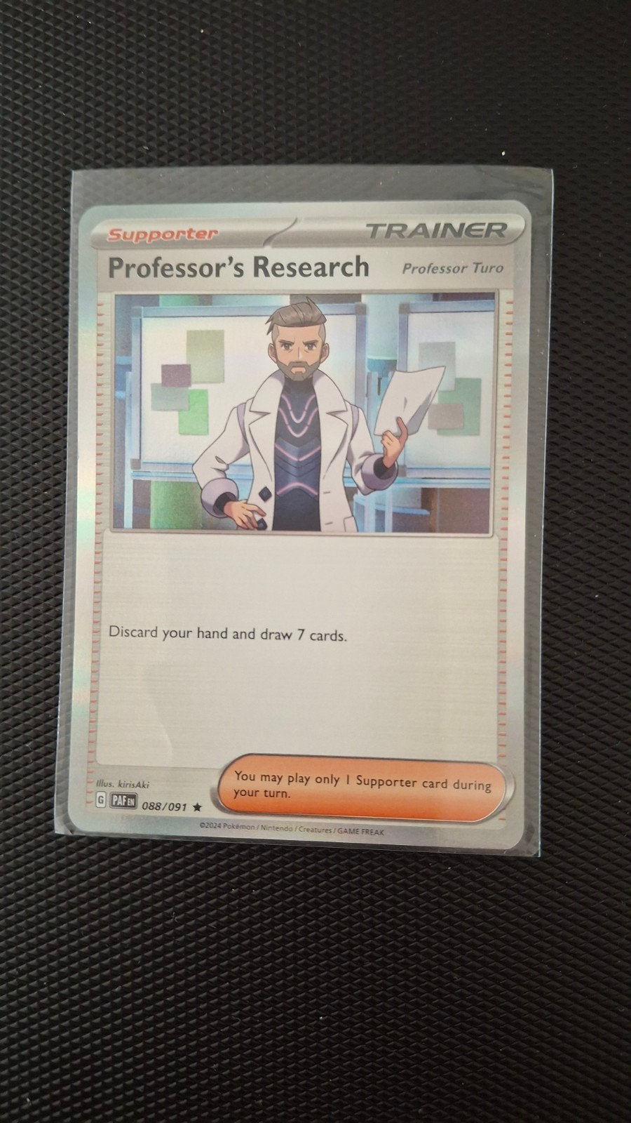 Pokémon TCG: Professor's Research (Professor Turo) 088/091, Ophalen, Zo goed als nieuw, Losse kaart