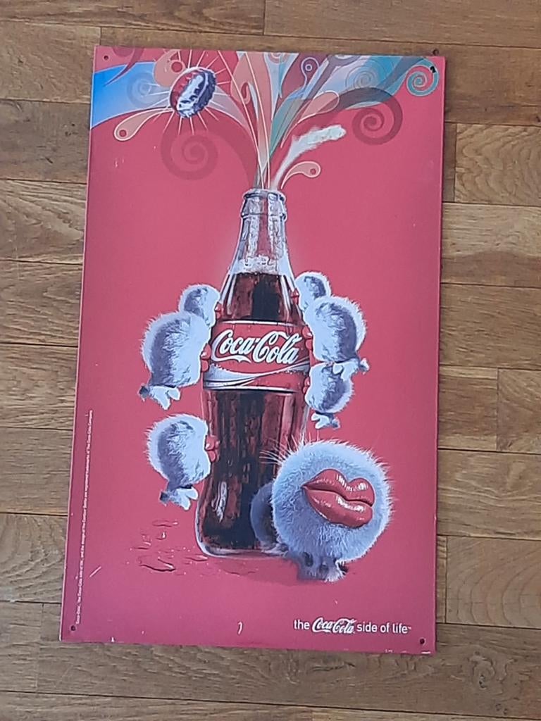 Vintage Coca-Cola Reclameborden - Diverse Ontwerpen, Ophalen of Verzenden, Gebruikt, Reclamebord