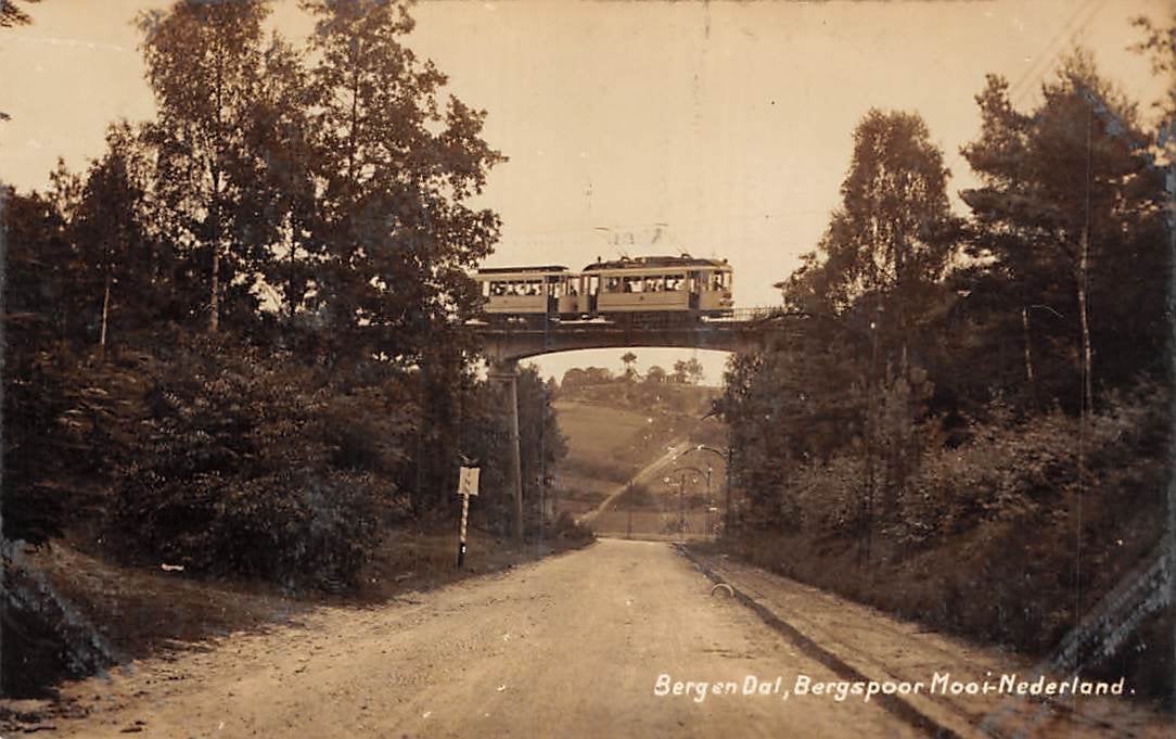 Bergen Dal, Bergspoor Nijmegen Tram Viaduct Newe foto, Verzamelen, Verzenden, Voor 1920, Ongelopen, Gelderland