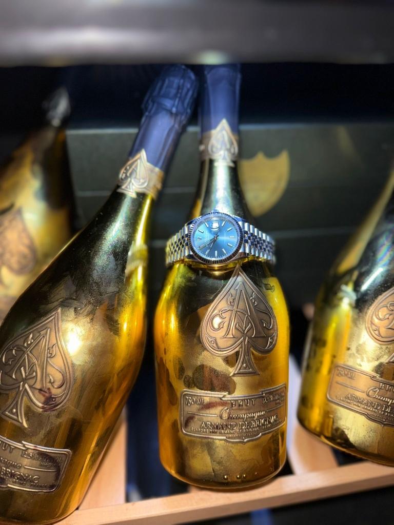 Armand de brignac gold 75cl    Score 95/100, Frankrijk, Nieuw, Ophalen of Verzenden, Champagne