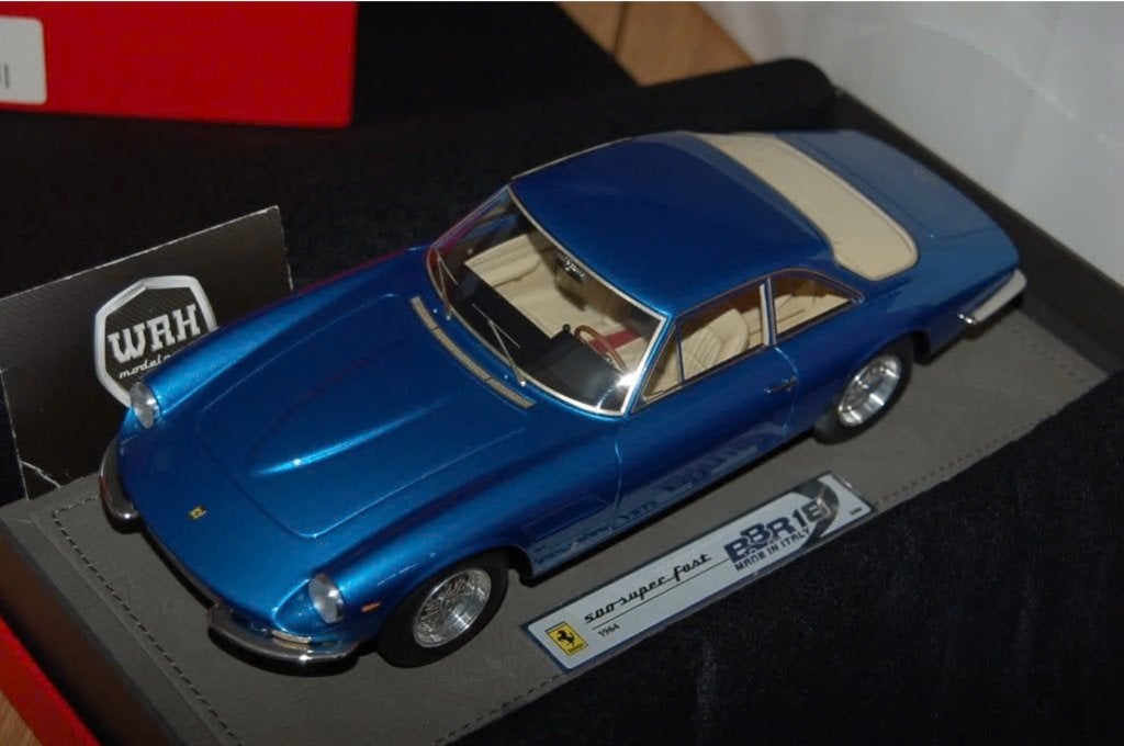 !! SALE !! 1:18 FERRARI 500 SUPERFAST blue BBR WRH, Hobby en Vrije tijd, Modelauto's | 1:18, Verzenden, Zo goed als nieuw, Auto