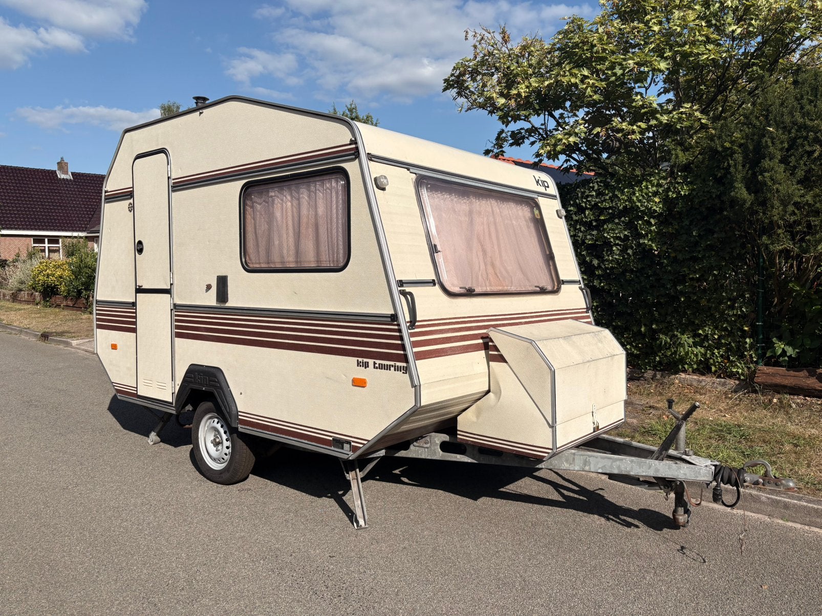 Retro KIP KT330 caravan, Caravans en Kamperen, Standaardzit, Kip, Omvormbare zithoek, Tot en met 3