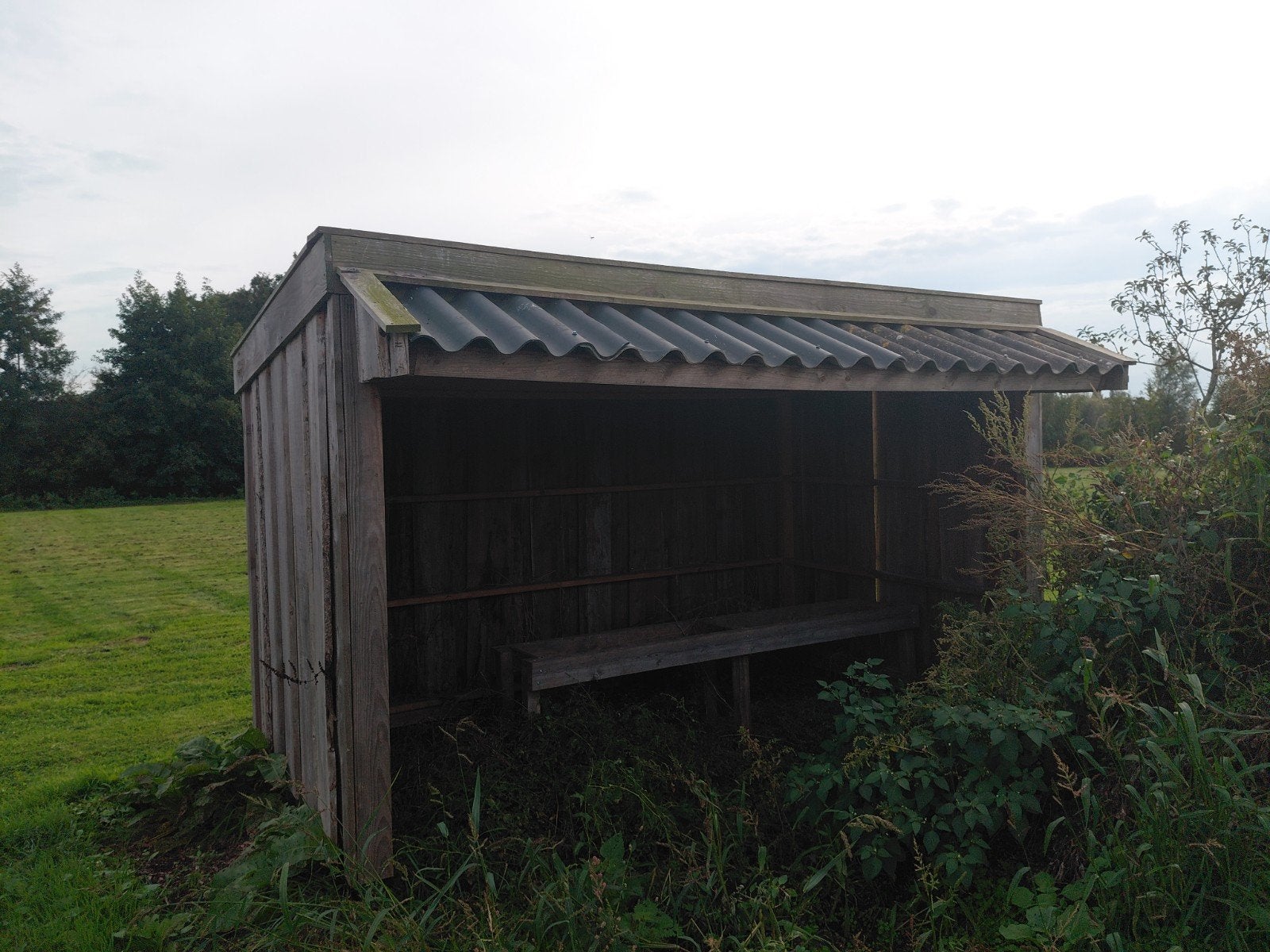 Houten afdak / schuilhut voor buiten, Ophalen, Gebruikt, Hout, Overige typen
