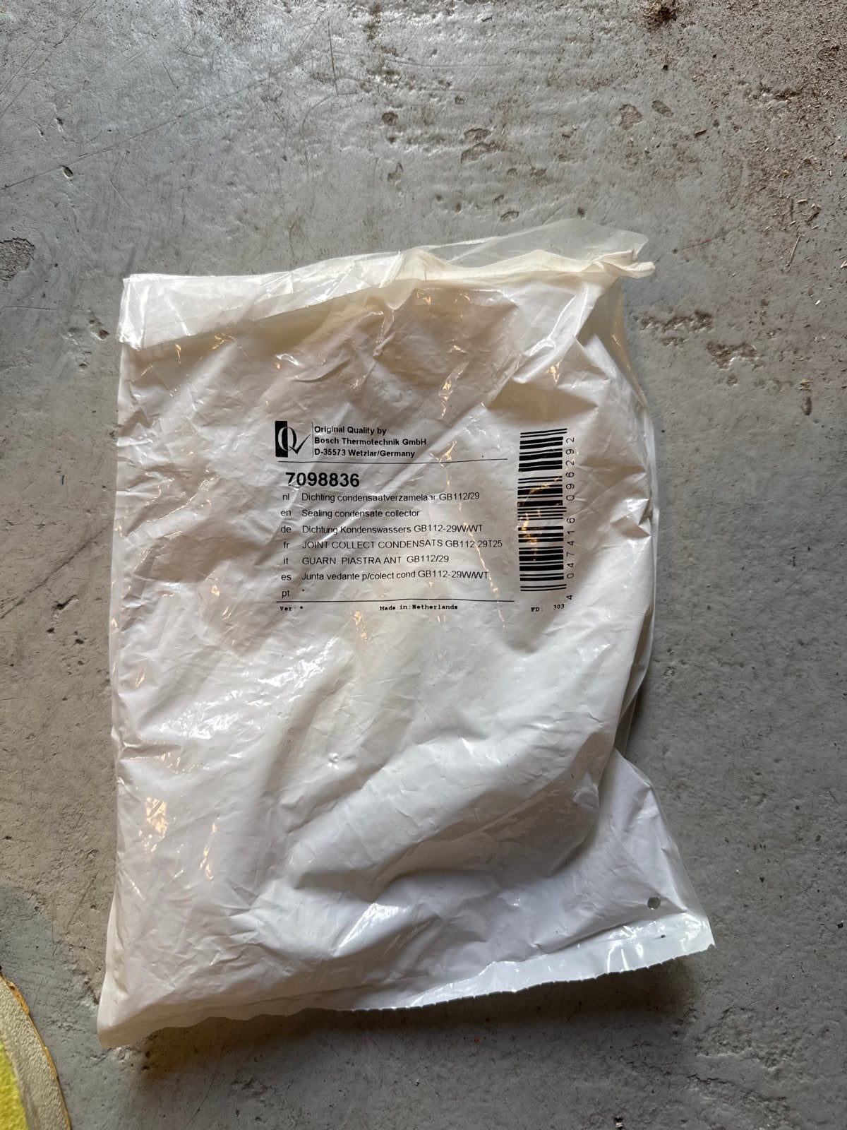 Nefit Pakking 7098836 voor Condenswaterafvoer GB112-29kW, Ophalen, Nieuw
