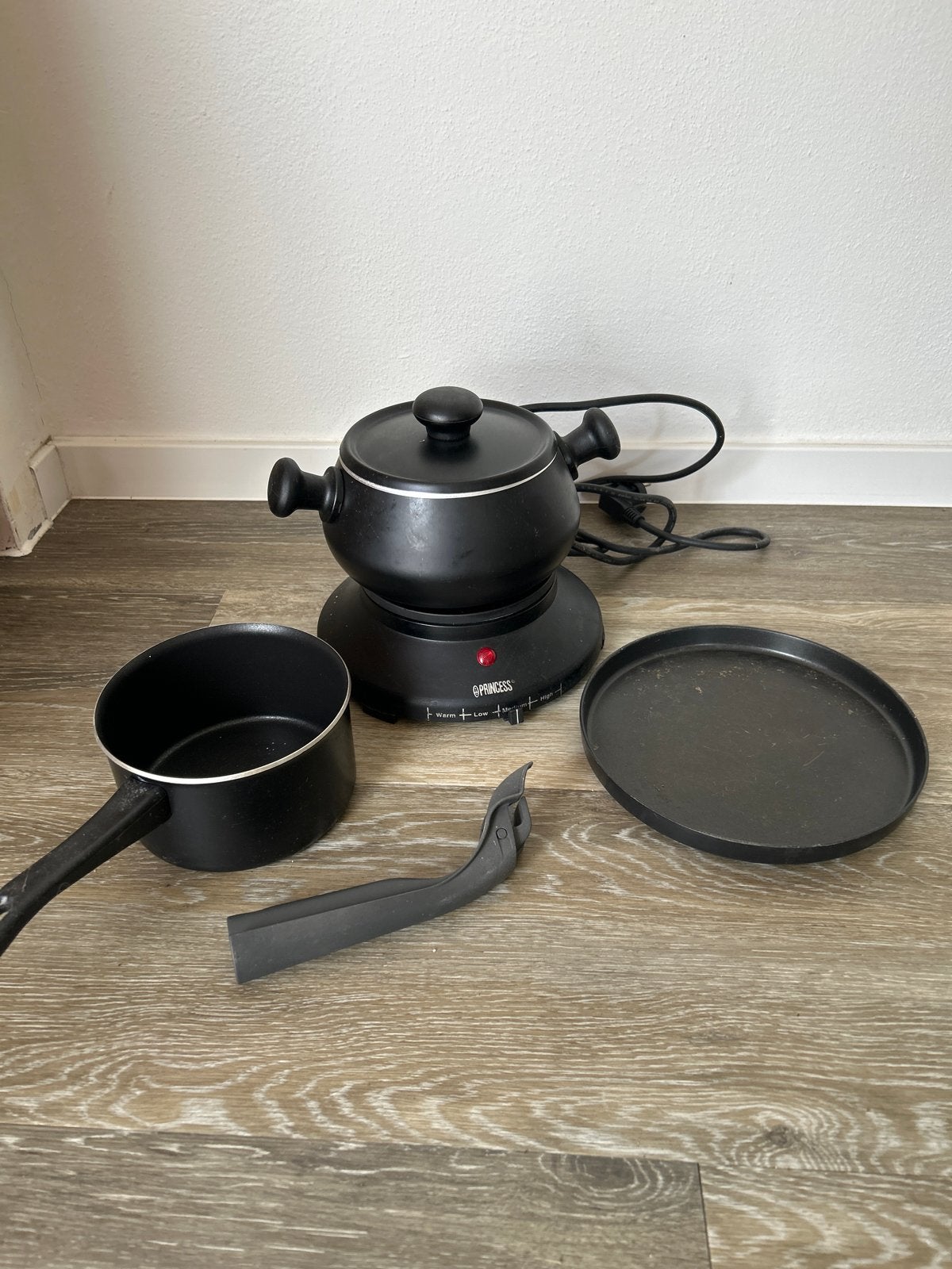 Princess Fondue/Bakplaat - Kaas & Vlees Fondue & Bakplaat, Ophalen, Zwart, Metaal, Overige typen