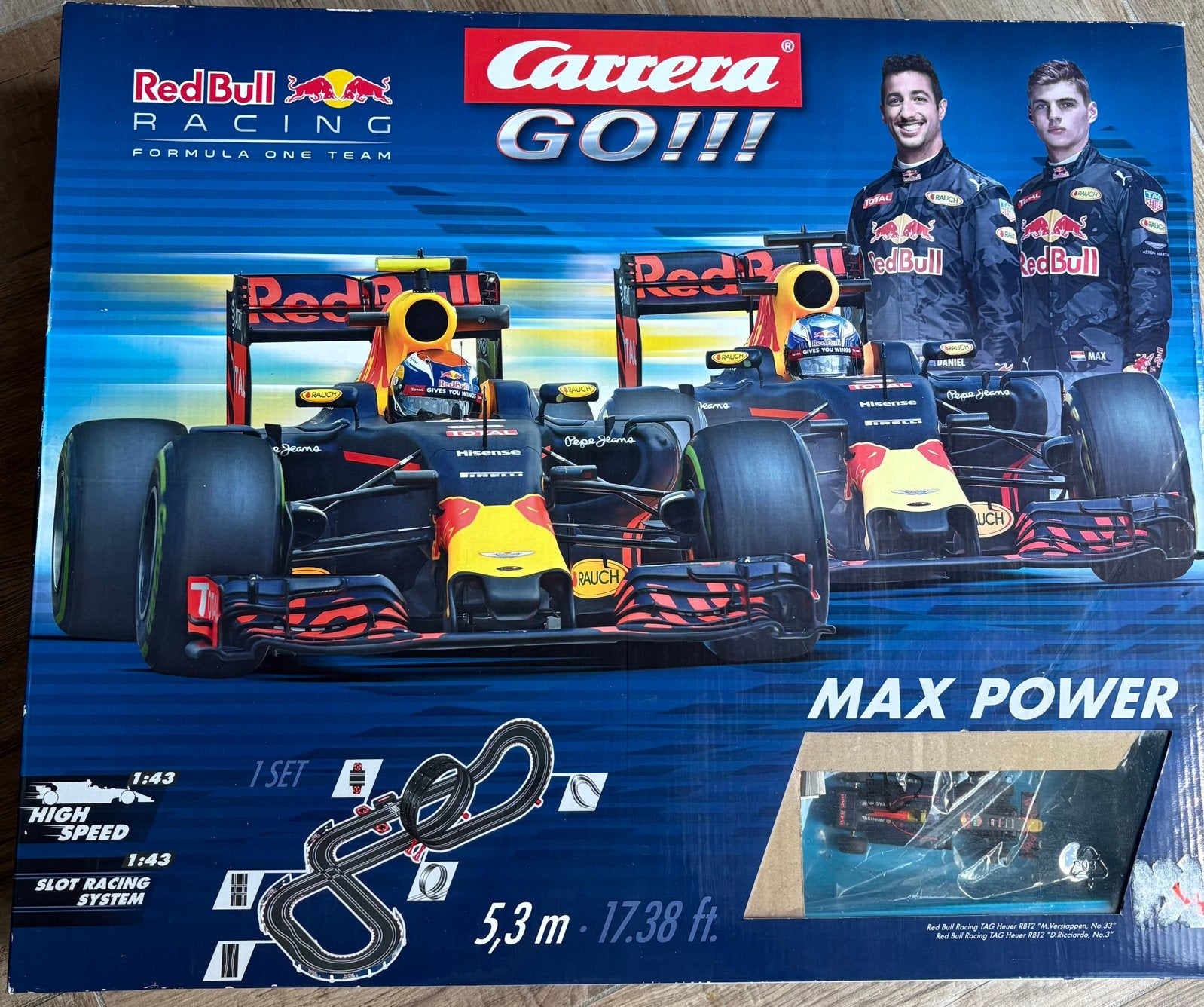 Carrera GO!!! Max Power Racebaan (5,3m) - Red Bull F1, Ophalen, Racebaan, Carrera, Zo goed als nieuw