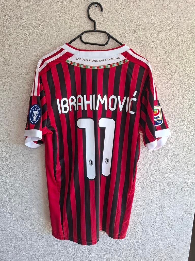 Ibrahimović AC Milan voetbalshirt 2011-2012, Maat L, Ophalen of Verzenden, Zo goed als nieuw, Shirt