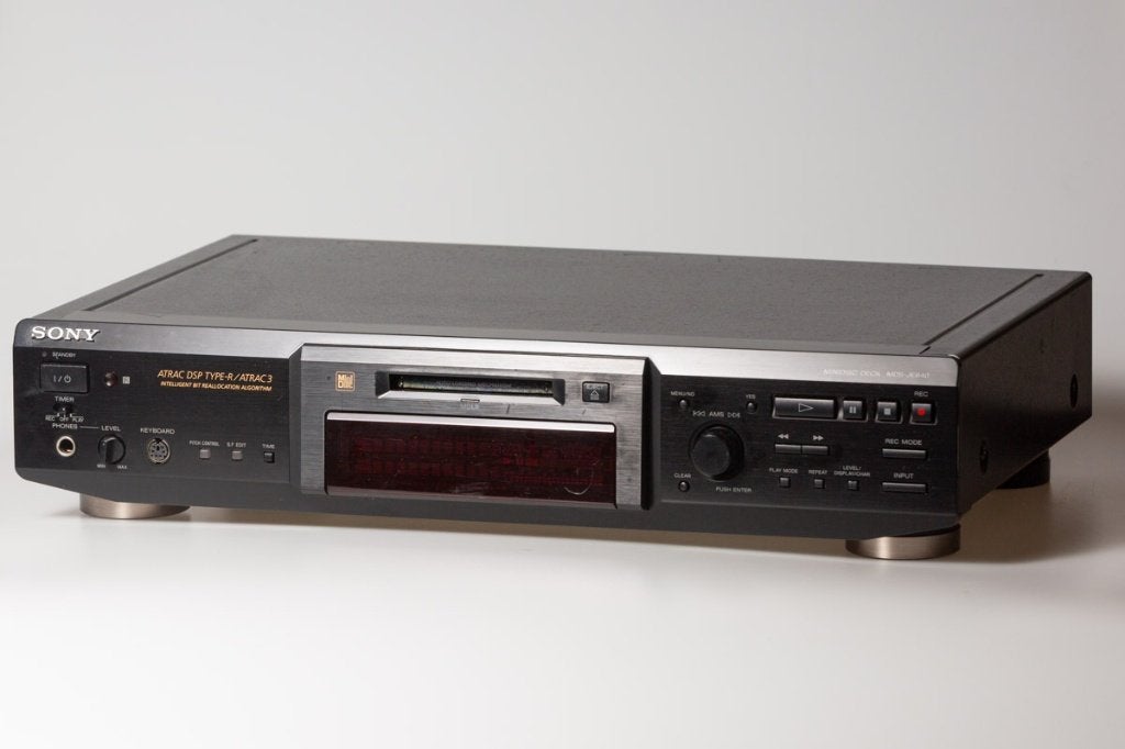 Sony Minidisc Recorder MDS-JE640 + 15 minidiscs, Ophalen of Verzenden, Minidisc-recorder