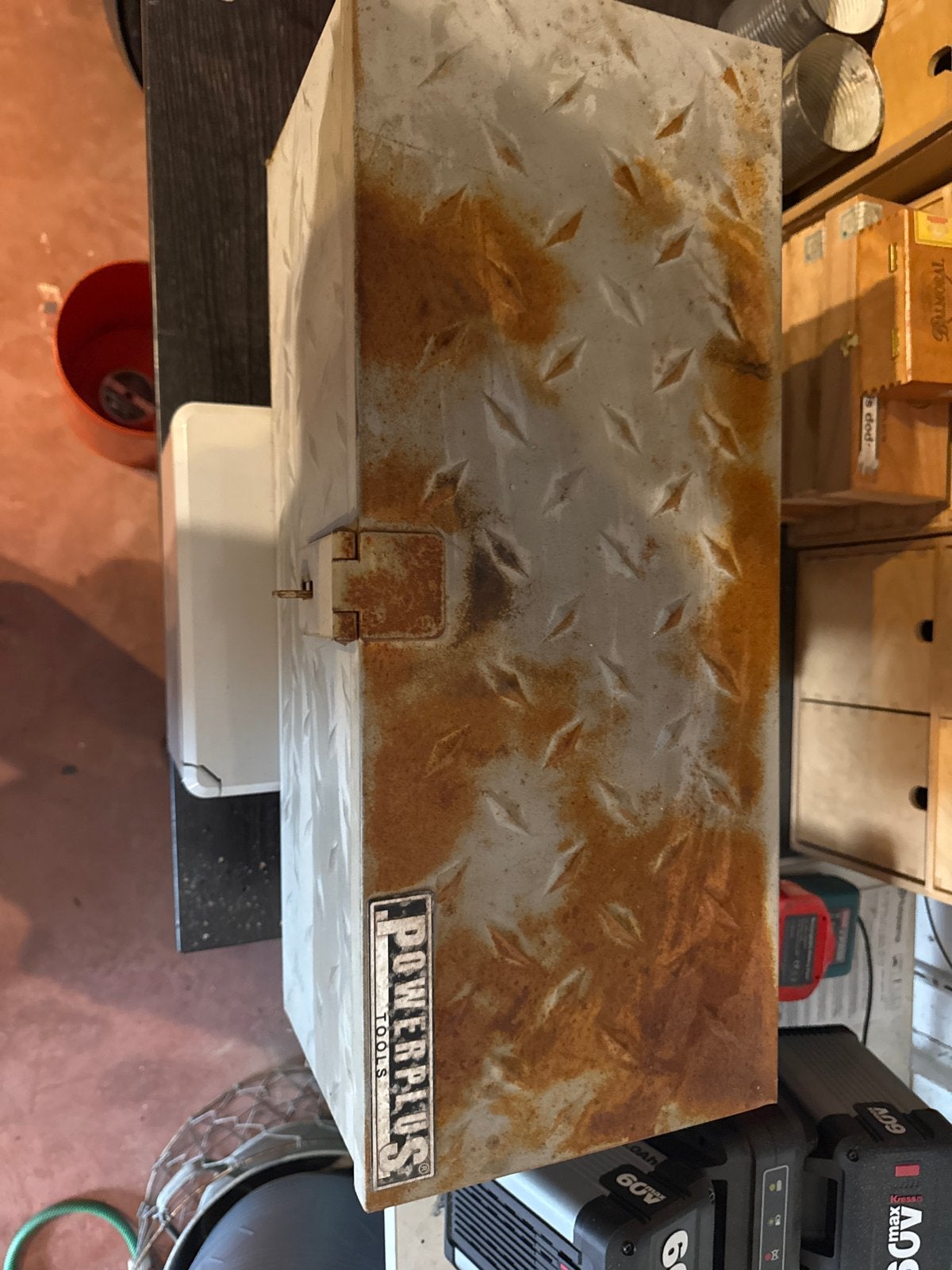 Powerplus Tools metalen gereedschapskist, Ophalen, Gebruikt, Gereedschapsopslag, Overige merken