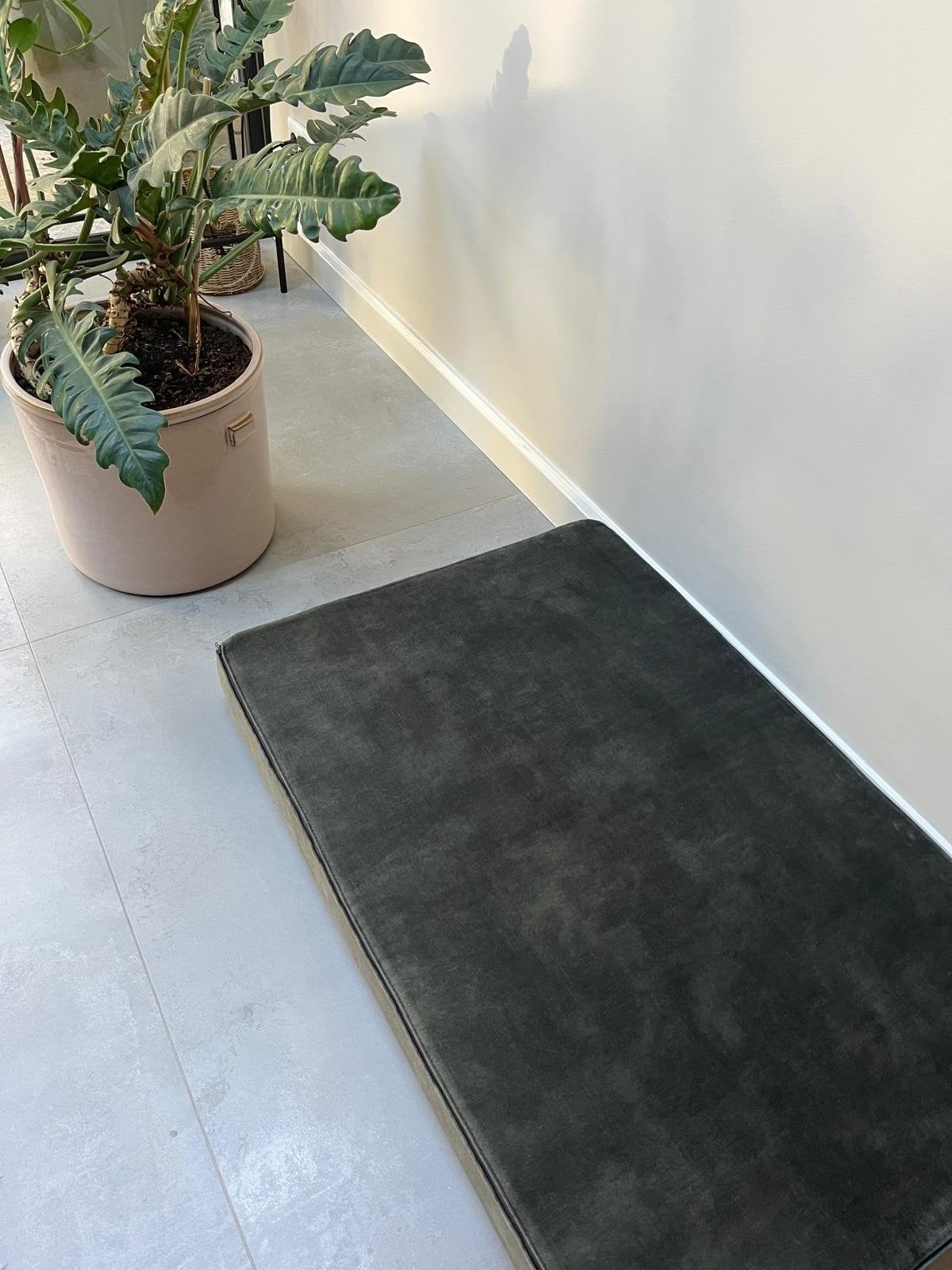 Zgan|Medidog honden kussen| donker groen| 100x65x10, Ophalen of Verzenden, Zo goed als nieuw, Stof