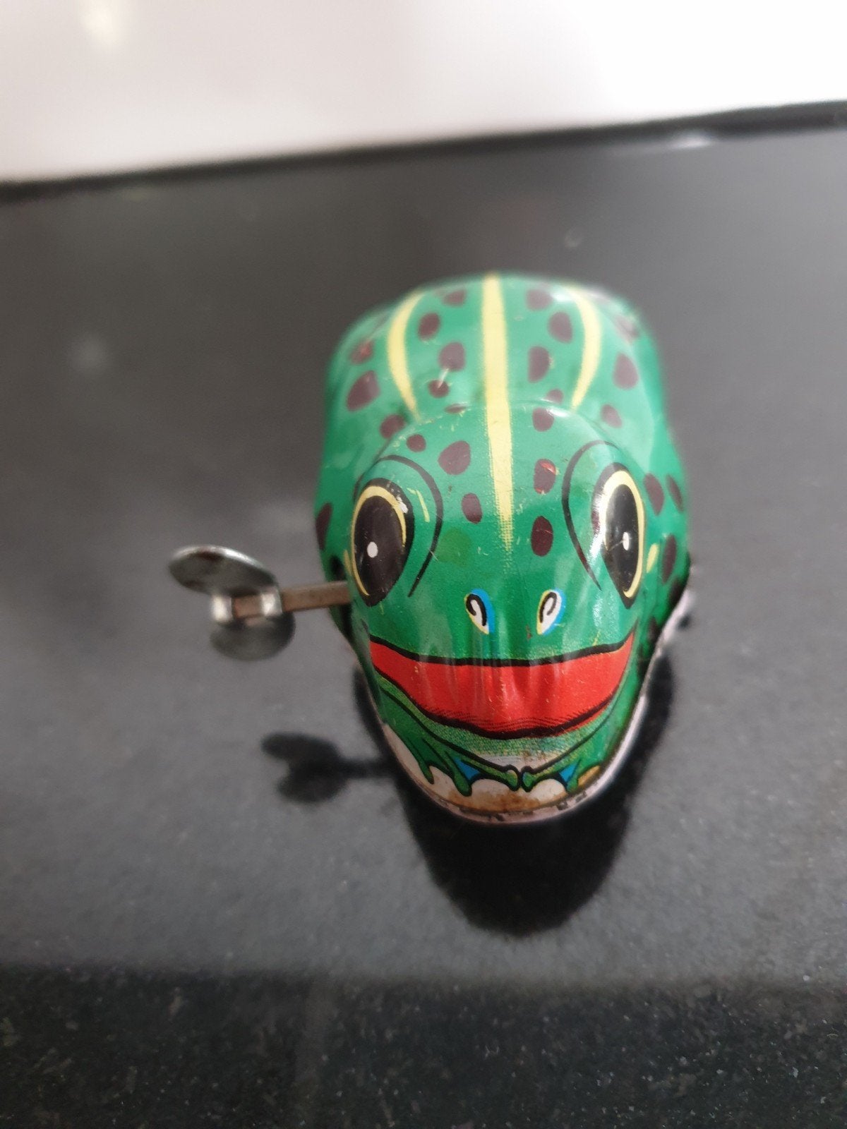 Vintage Blikken Kikker Opwindbaar Speelgoed - Made in Japan, Ophalen of Verzenden, Gebruikt