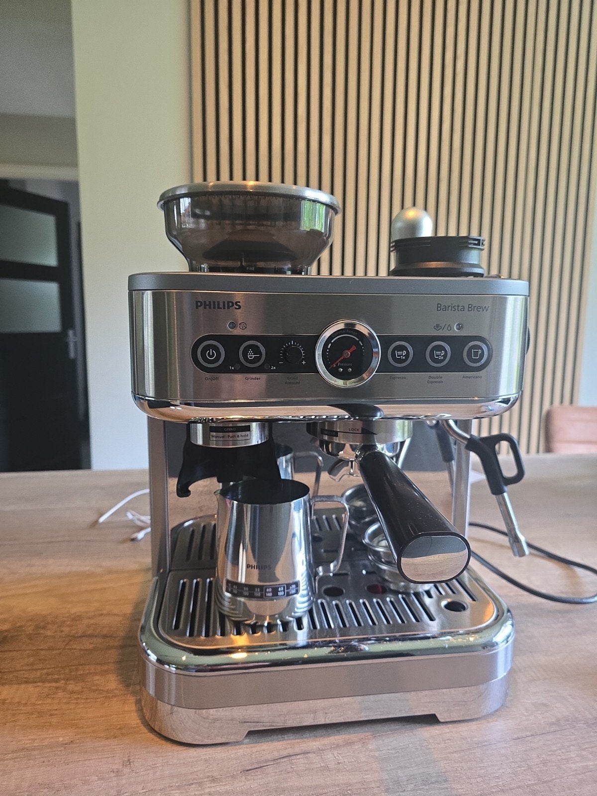 Philips Barista Brew pistonmachine ingebouwde koffiemolen, Ophalen of Verzenden, Espresso apparaat
