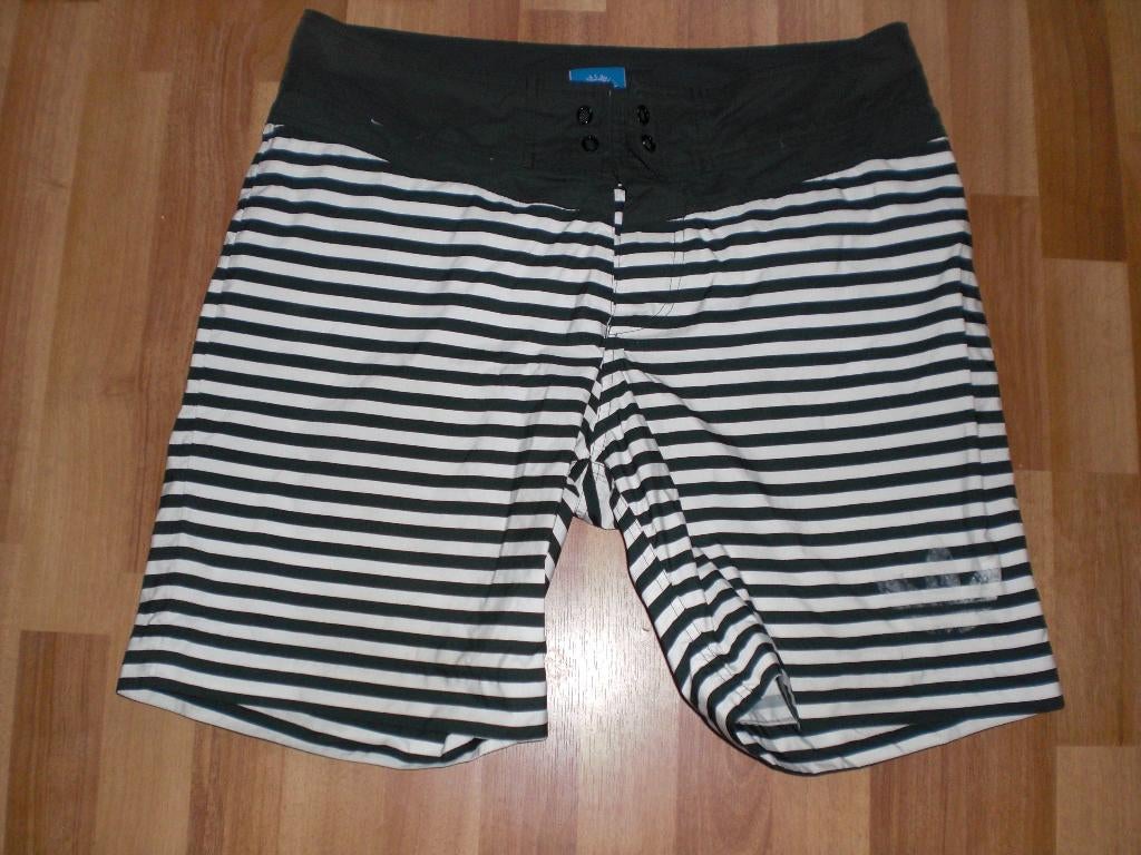 Zwart wit gestreepte zwembroek boxer bermuda maat L, Adidas, Kleding | Heren, Badmode en Zwemkleding, Verzenden, Zwart