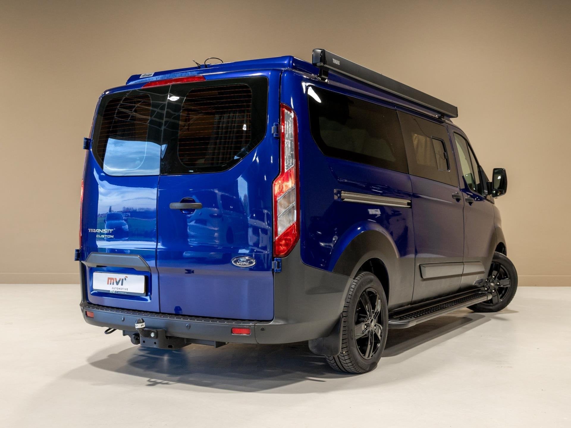 Ford TRANSIT CUSTOM / 131pk / Amigo / Half leder / Trekhaak, Caravans en Kamperen, Campers, Buscamper of Camperbus, Tot en met 2