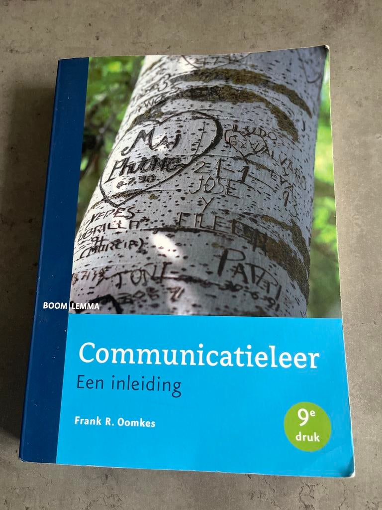 Communicatieleer: Een inleiding (9e druk) - Frank R. Oomkes, Boeken, Ophalen of Verzenden, Gamma, Gelezen, HBO