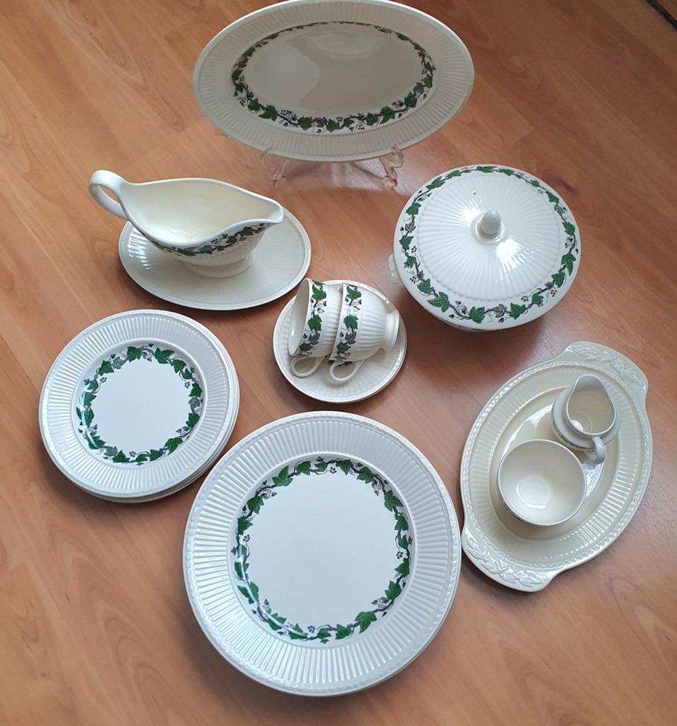 23 delige set Wedgwood Stratford servies - Ivy patroon, Huis en Inrichting, Ophalen, Gebruikt, Wedgwood, Porselein