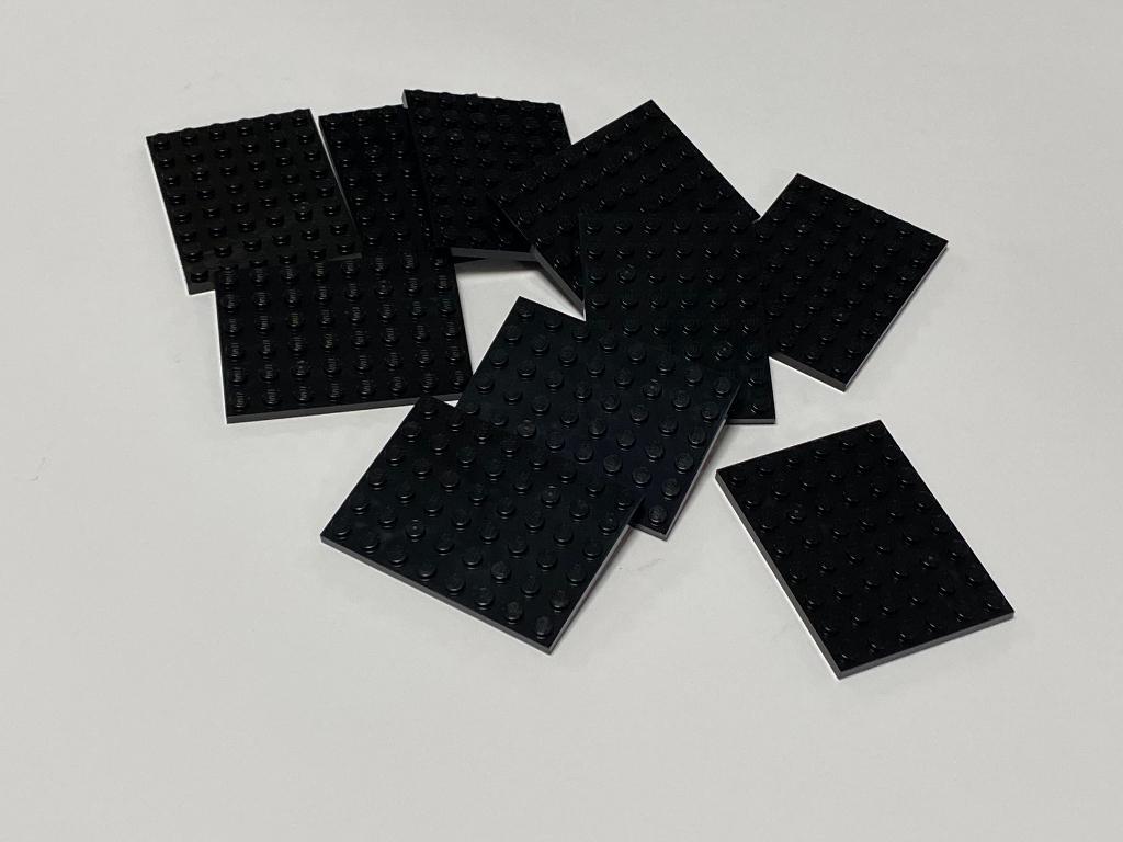 Partij 10x nieuwe 6x8 lego platen in diverse kleuren