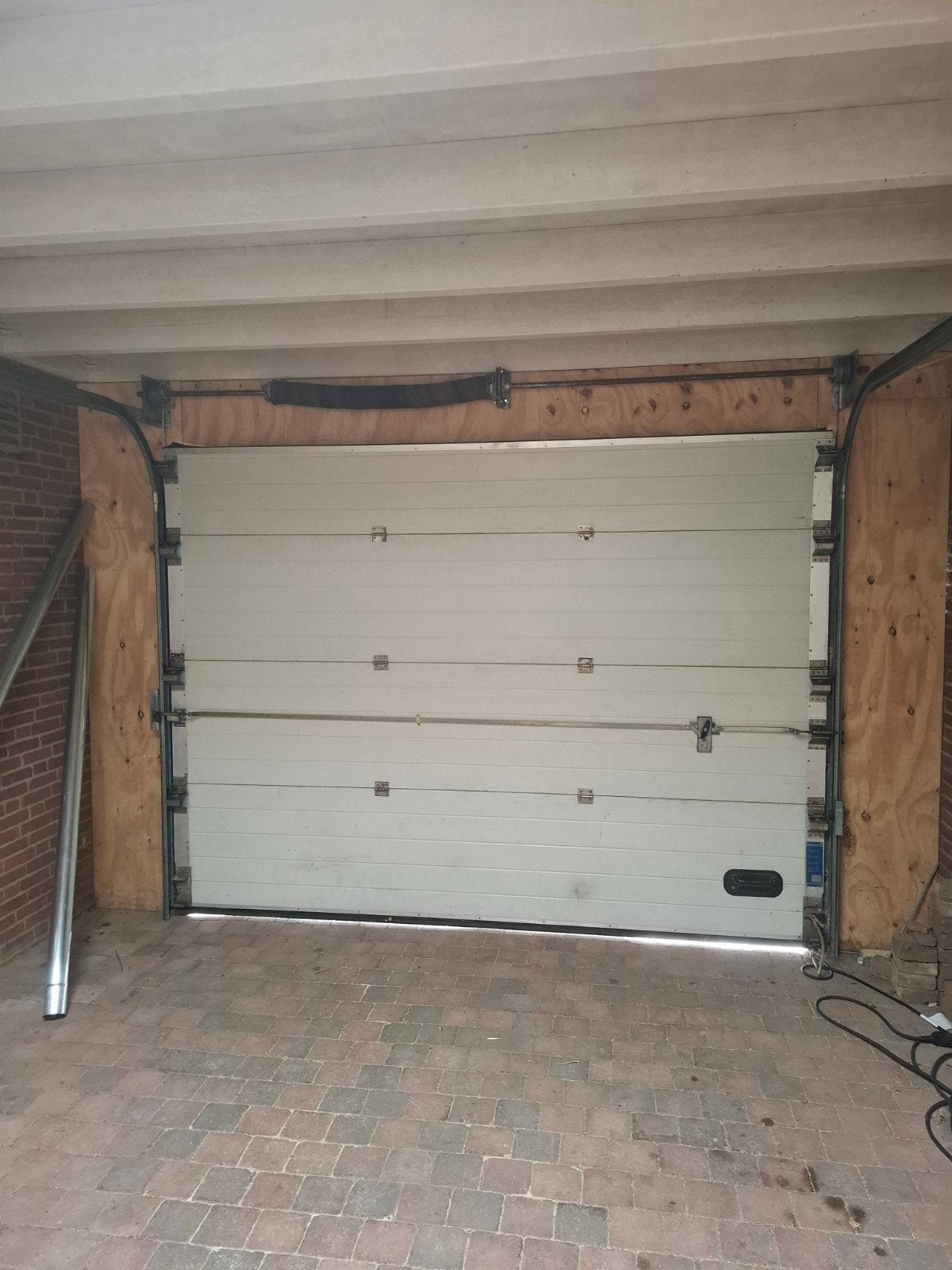 Novofem garagedeur - Wit, gebruikt, Gebruikt, 120 cm of meer, Garagedeur, Ophalen of Verzenden