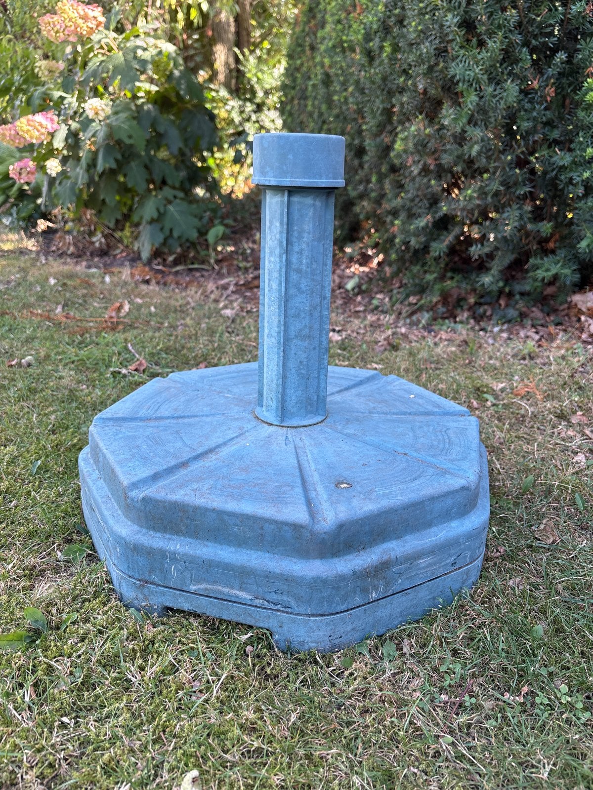 Robuuste parasolvoet voor grote parasols - Blauw, Ophalen, Gebruikt, Minder dan 1 meter, Parasolvoet