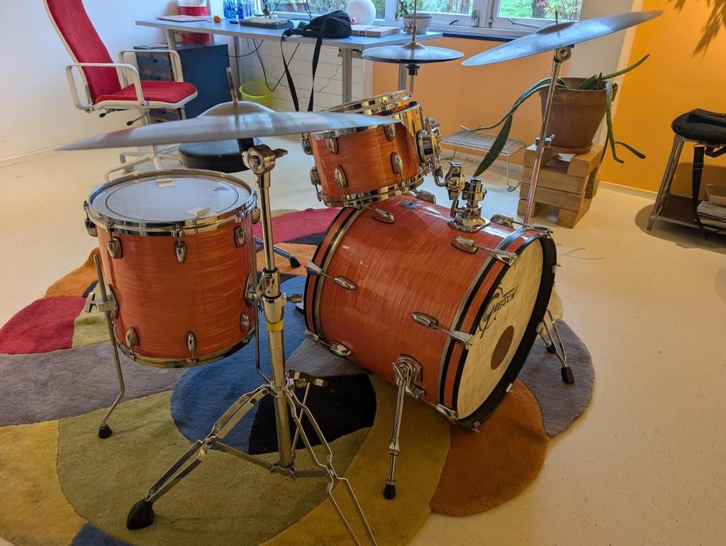 Gretsch Renown drumkit - Pink Oyster, Muziek en Instrumenten, Ophalen, Gebruikt, Overige merken