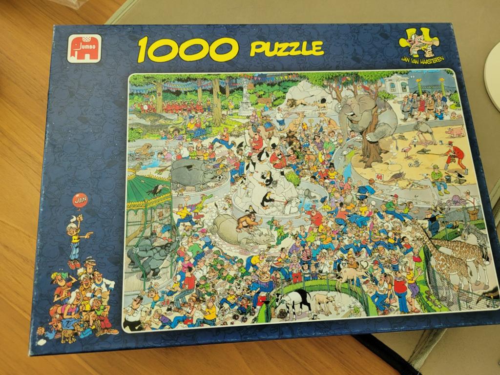 Jan van Haasteren puzzel, 1000 stkjs, Dierentuin Artis, net, Ophalen, 500 t/m 1500 stukjes, Gebruikt