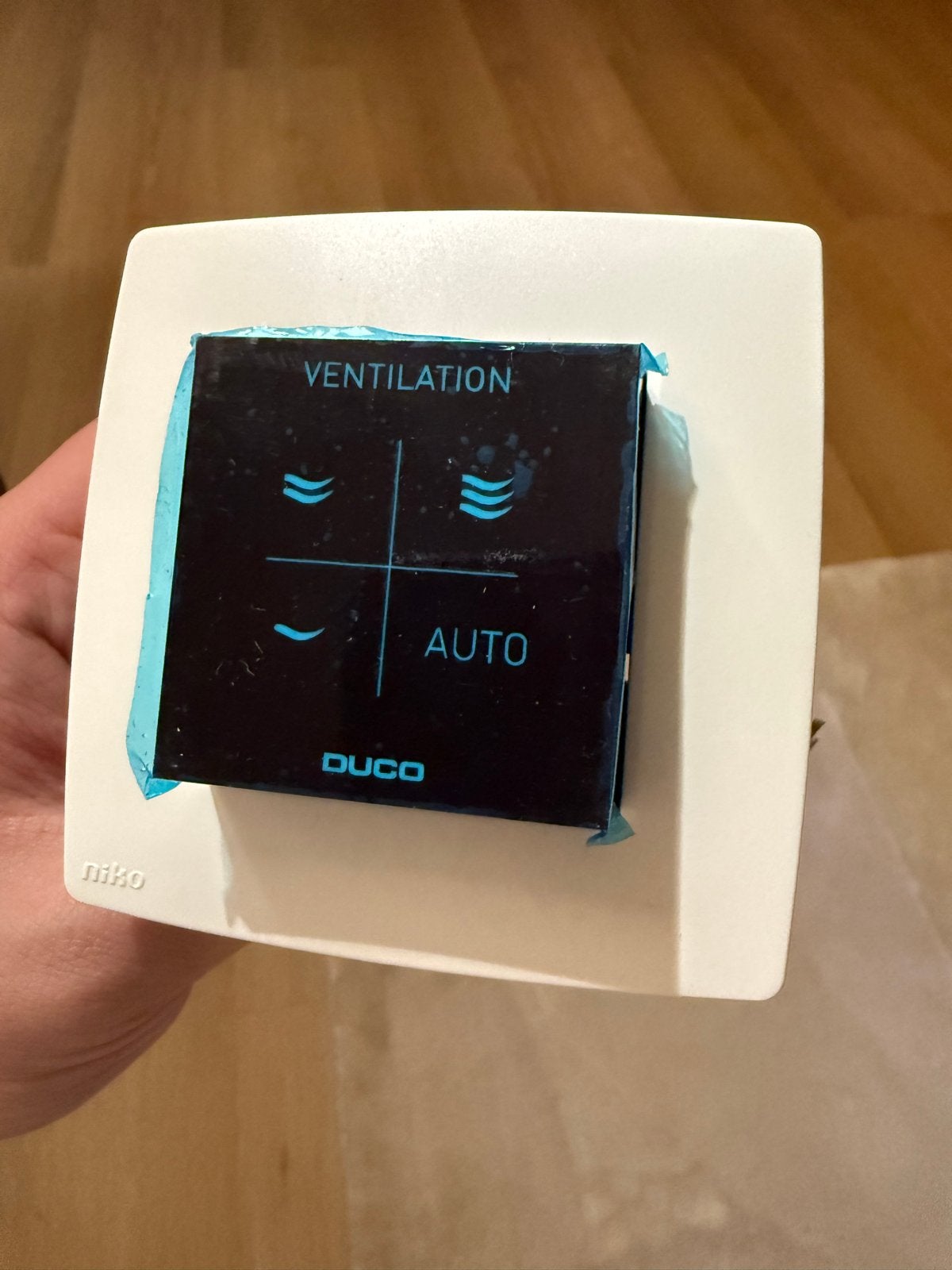 Duco ruimtevocht sensor RF (RH RF/230V), Ophalen, Nieuw, Ventilator