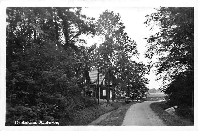 380-898-033 Dordrecht Dubbeldam Achterweg, Verzenden, Voor 1920, Zuid-Holland