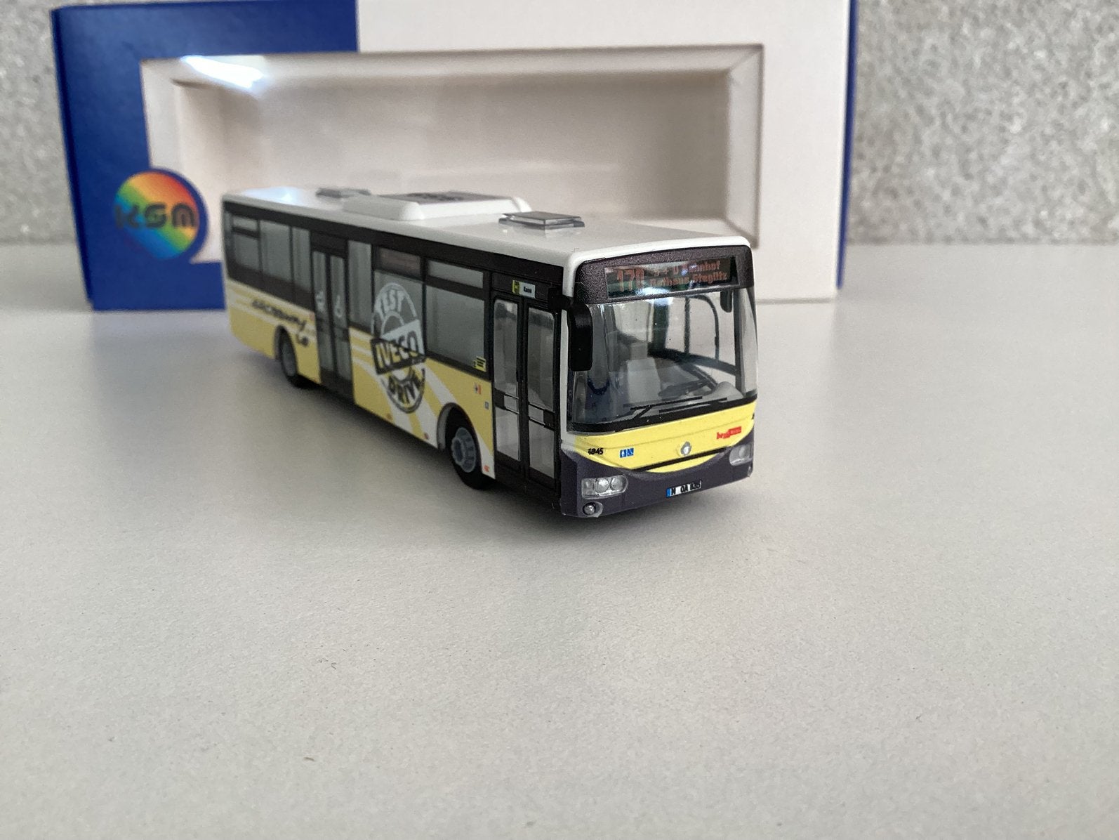 Irisbus Iveco Crossway Testbus/Demo 1:87 Nieuwstaat, Ophalen of Verzenden, Nieuw, Bus of Vrachtwagen, Overige merken