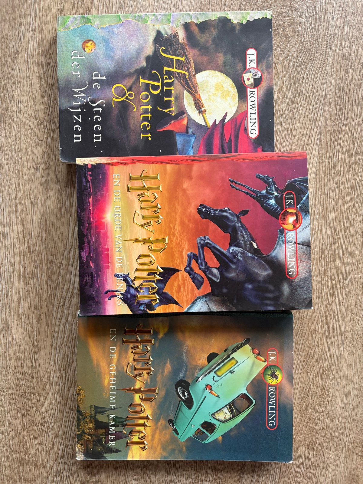 Harry Potter Boeken - Deel 1, 2 en 5, Boeken, Fantasy, Gelezen, Ophalen of Verzenden