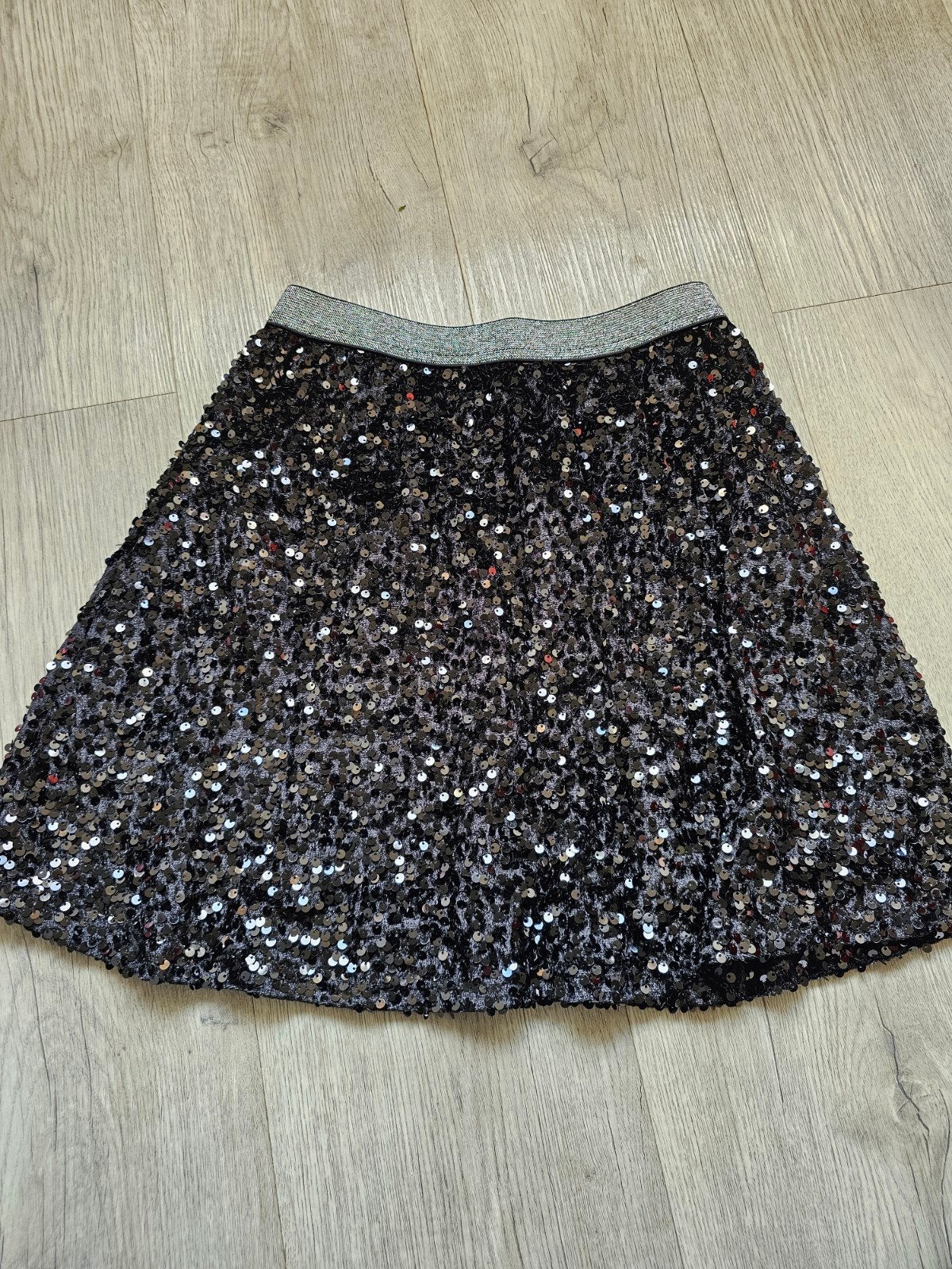 Zwarte pailletten rokje van Young, maat 158/164, Kleding | Dames, Zwart, Young, Ophalen of Verzenden, Zo goed als nieuw