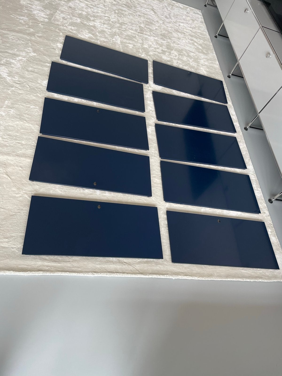 USM Haller deuren en panelen - Donkerblauw, Ophalen, Gebruikt