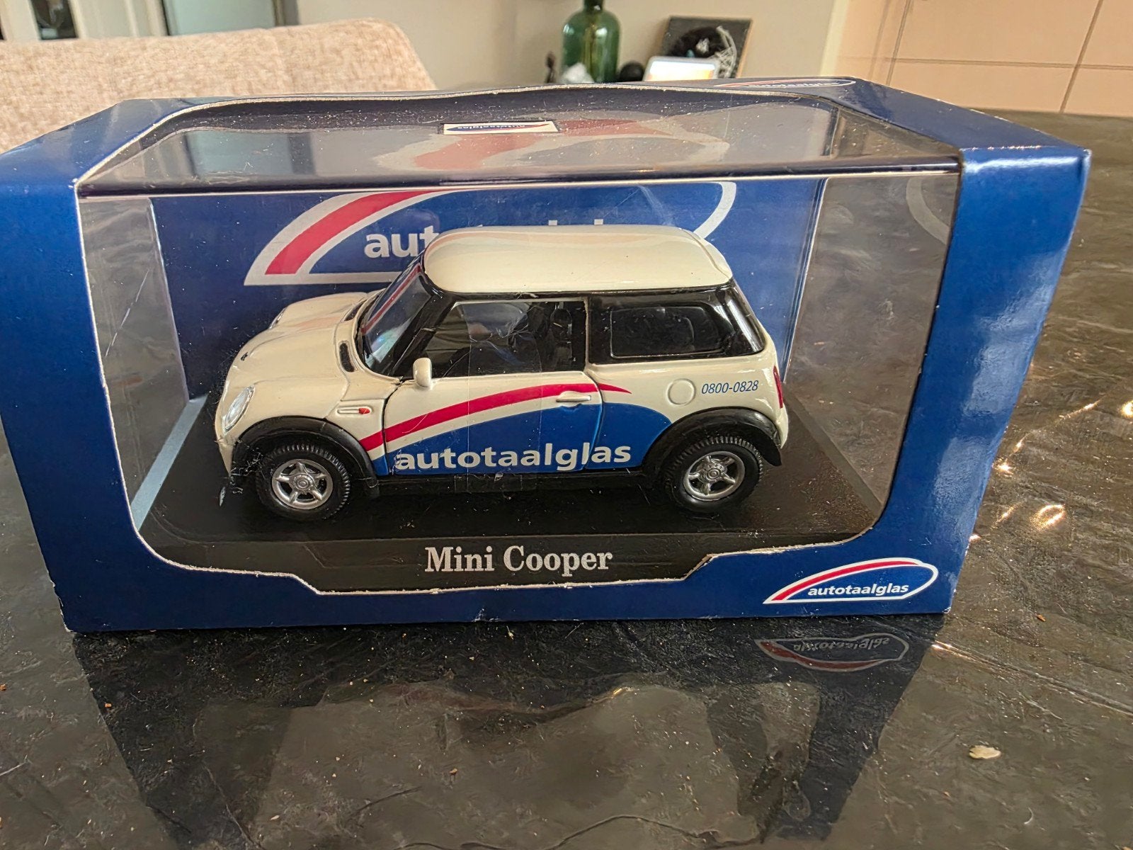 Mini Cooper Autotaalglas modelauto, Ophalen of Verzenden, Nieuw, Auto, Overige merken