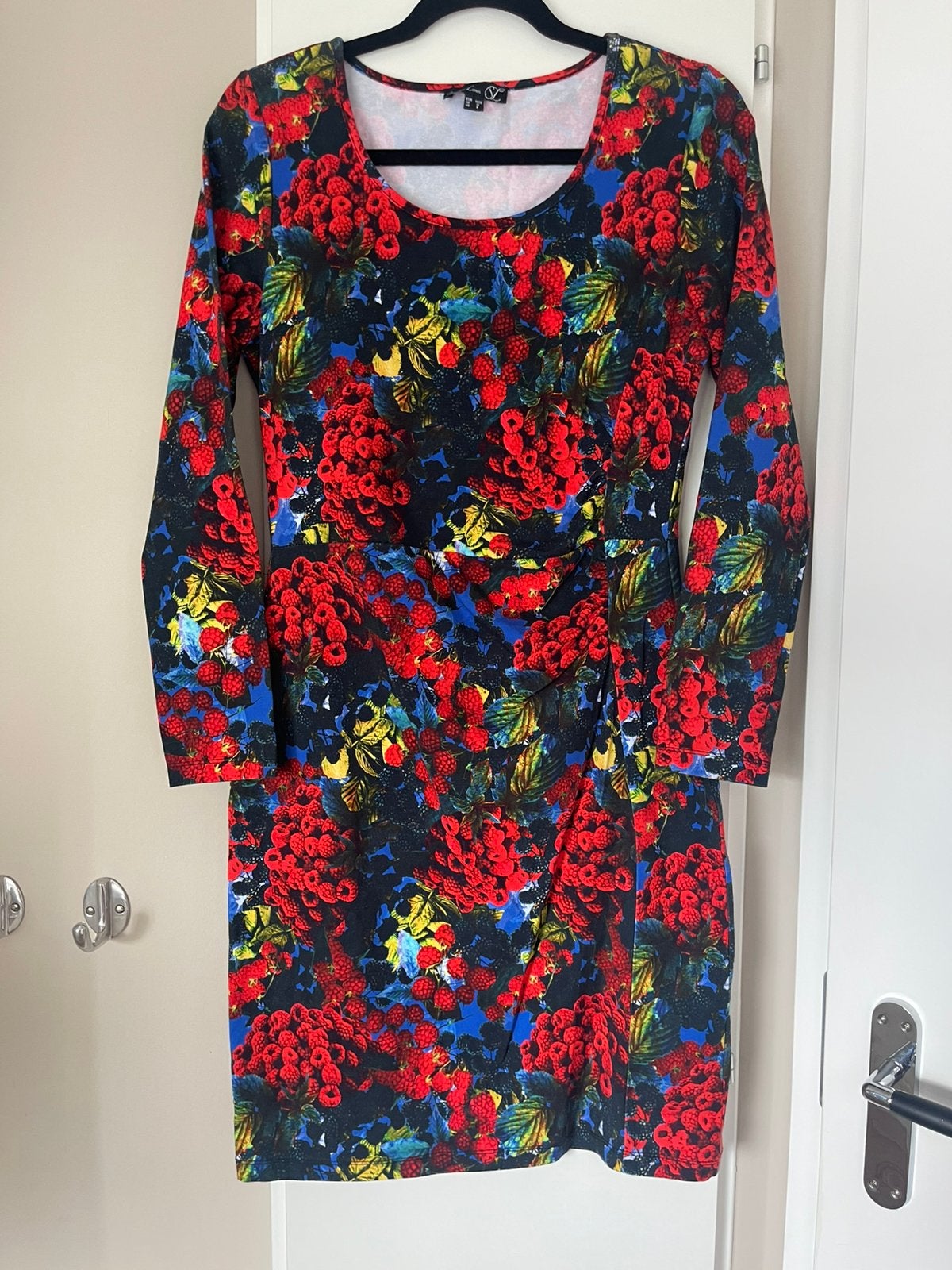 Smashen lemon stretch jurk met fruit print maat m / 38, Maat 38/40 (M), Ophalen of Verzenden, Zo goed als nieuw, Knielengte
