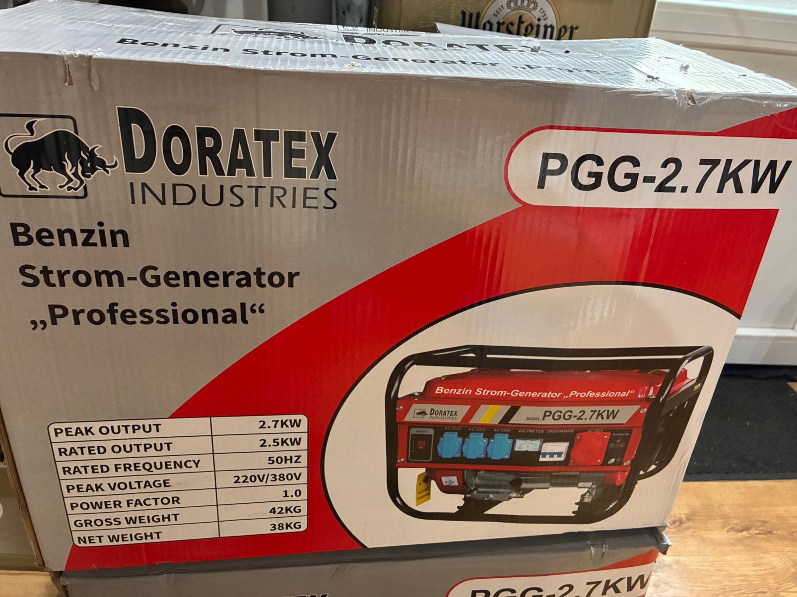 Doratex Industries PGG-2.7KW Benzine Generator – 2,7 kW, Ophalen, Zo goed als nieuw