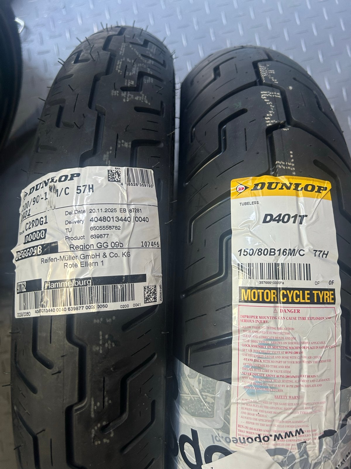 Dunlop D401F & D401T Motorbanden - Nieuw, Ophalen of Verzenden, Nieuw