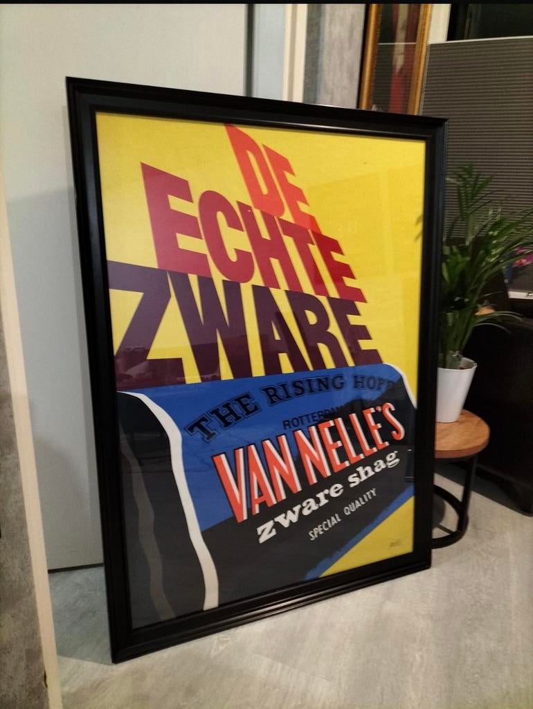 Affiche Van Nelle, Ophalen, Gebruikt, Reclamebord