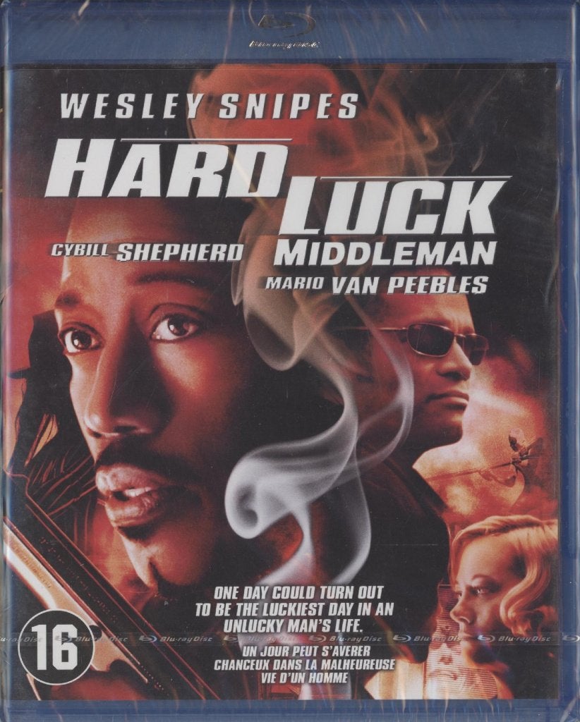 79) Hard Luck: met Wesley Snipes en Cybill Shepherd, Vanaf 16 jaar, Film, Actie, Ophalen of Verzenden