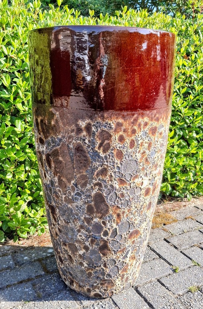 Mooie grote geglazuurde vazen 2 maten en 5 kleuren., Ophalen, 40 cm of meer, Rond, Nieuw